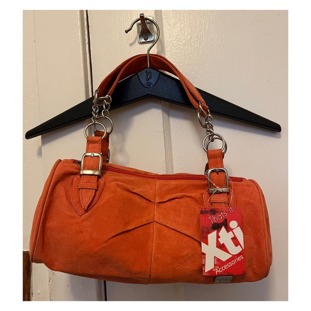 “XTI” orange shoulder bag